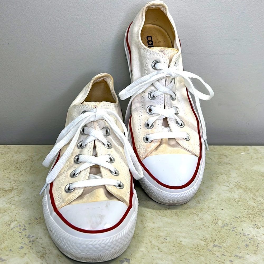 Converse White and Red Sneakers